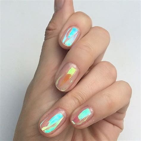 Why Holographic Nails Are The New French Manicure Stylisted