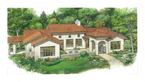Browse our large collection of spanish style house plans at dfdhouseplans.com or call us at repeated arches may frame a courtyard and continue into the interior. Plan 46072HC: 3-Bed Spanish-Style House Plan with Front ...