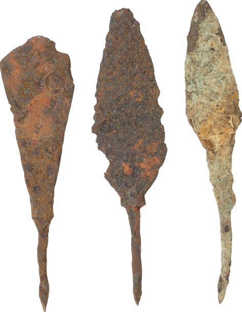 Three Medieval Iron Arrowheads Fagan Arms