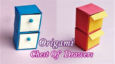 Diy Origami Paper Chest Of Drawers How To Make Easy Origami Paper