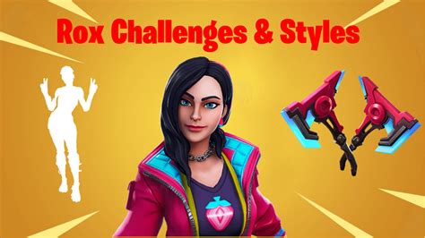 Fortnite Season 9 Battle Pass Tier 1 Rox Skin All Challenges Styles And Rewards