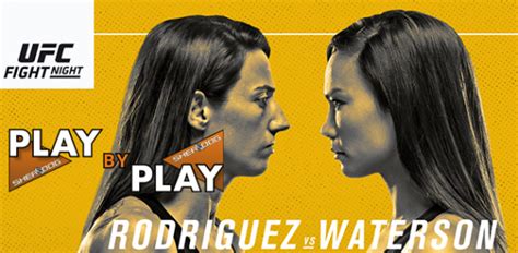 ufc on espn 24 ‘rodriguez vs waterson play by play results and round scoring