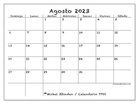 Calendario Agosto 2023 77 Michel Zbinden Es