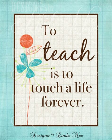 Items Similar To Printable Wall Decor ~ To Teach Is To
