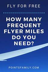 How Many Airline Miles For A Free Flight