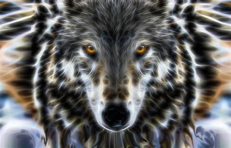 Wild Wolf Spirit Digital Art By Garaga Designs Fine Art America