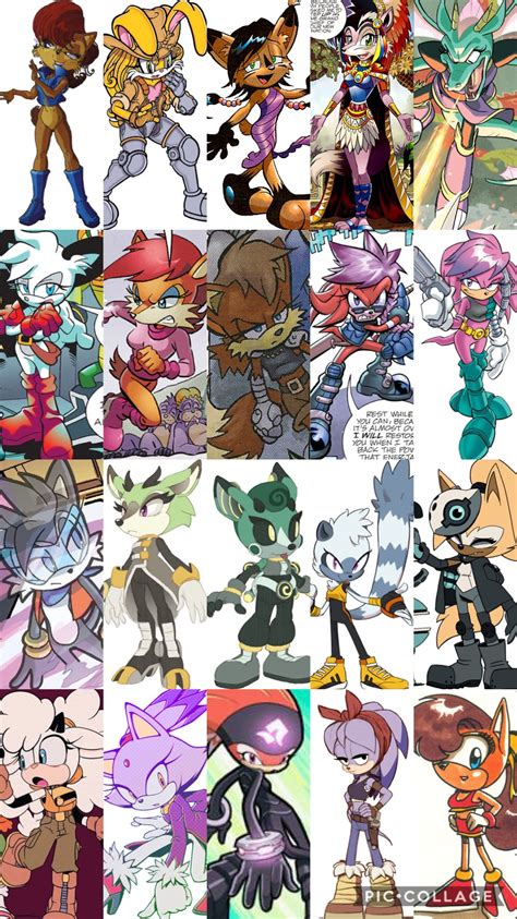 Top 20 Female Sonic Characters Updated By Mlpsgirl On Deviantart