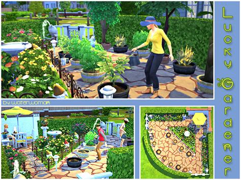 Lucky Gardener By Waterwoman At Akisima Sims 4 Updates