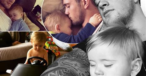 Dan Osborne Posts Another Sleeping Selfie With Son Teddy Whos Taking The Picture Mirror