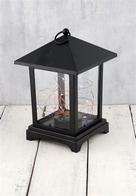 Everlasting Glow Lantern With Led Fairy Lights 9in