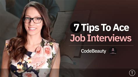 7 Tips To Ace Job Interviews Youtube