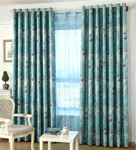 Mediterranean Style Curtains For Childrens Room Bedroom Boy Girl