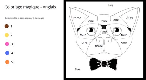 4 coloriages magiques en anglais pour apprendre le nom des nombres