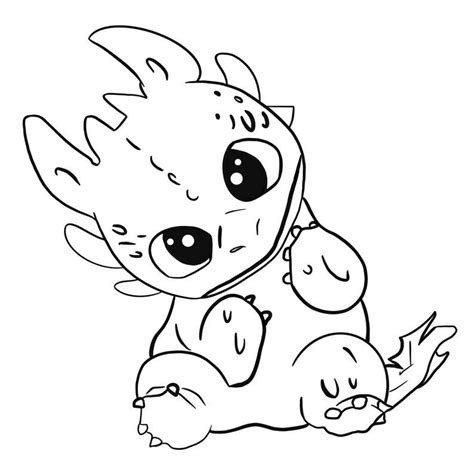 Incredible Baby Toothless Coloring Pages References