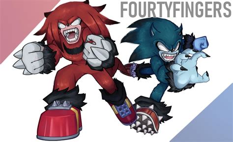 Renders Of Sonic The Werehog And Knuckles The Werechidna For Sonic