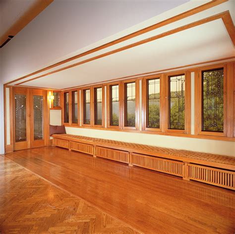Hallway Window Left Frank Lloyd Wright Manufacturer Temple Art