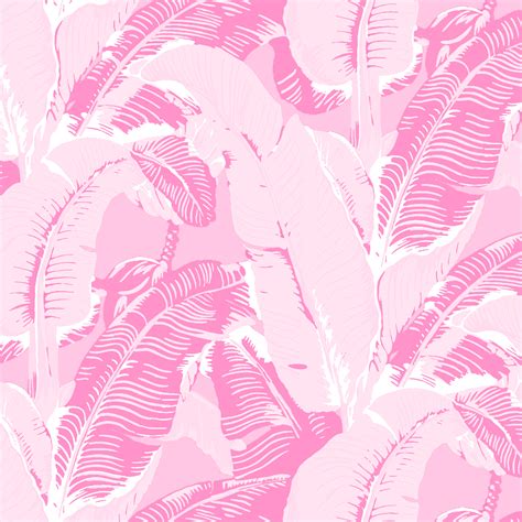 The Iconic Beverly Hills Banana Leaf Wallpaper Flamingo Pink