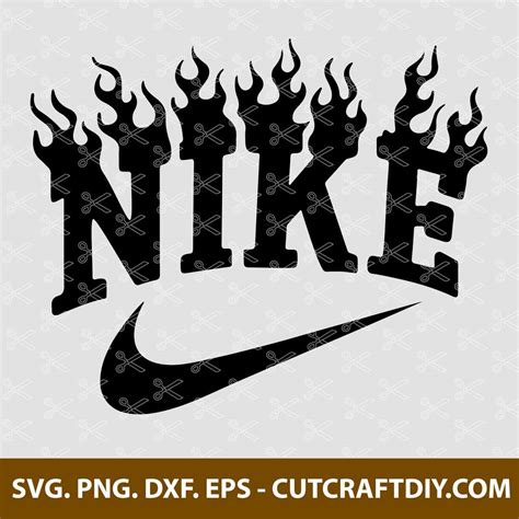 Nike Fire Svg Nike Svg Branded Logo Fire Logo Svg