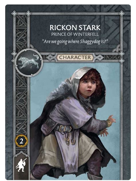 Rickon Stark - Prince of Winterfell - ASOIAF Miniatures Game Competitive Community