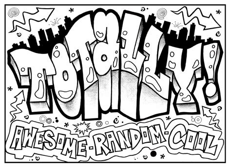 Graffiti Culture Spreads Around The World Coloring Page Download