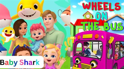 Baby Shark And The Wheel On The Bus Youtube