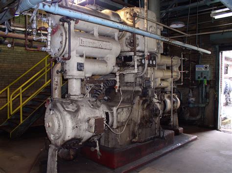 Old Ingersoll-Rand 500 lb. soot blowing air compressor | Far rockaway