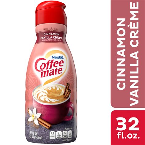 Nestle Coffee Mate Cinnamon Vanilla Creme Liquid Coffee Creamer 32 Fl