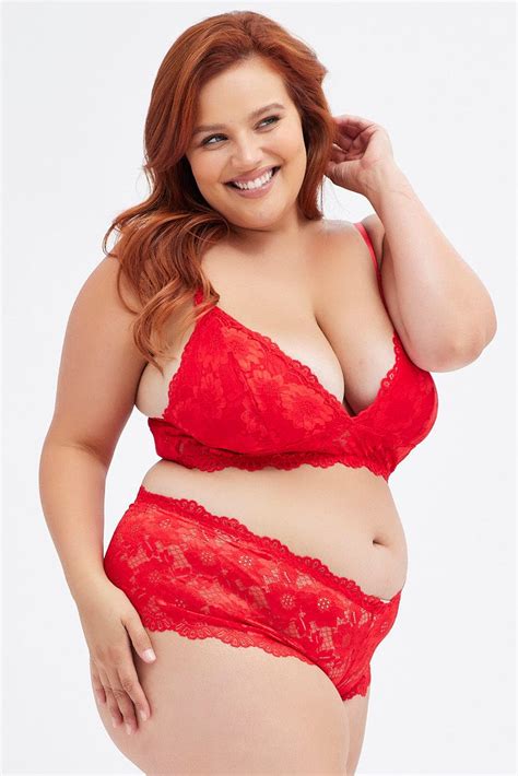 Red Floral Lace Lingerie Set You All