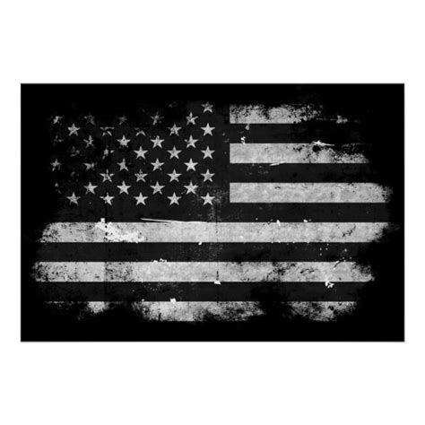 The goverment policies and programs etc.) Black and White Grunge American Flag Poster | Zazzle.com