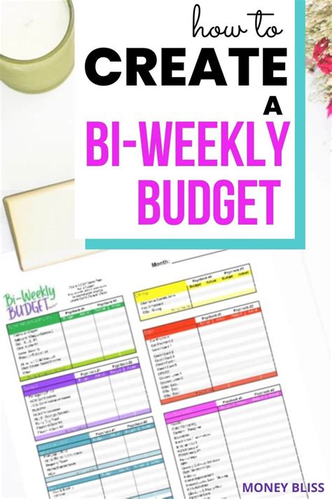 Biweekly Budget Template How To Create A Biweekly Budget Money Bliss