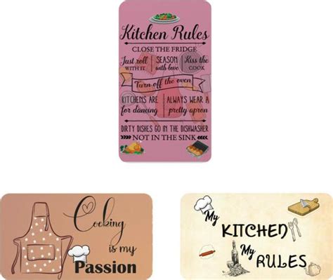 Avi Multicolor Rectangle Fridge Magnet With Multicolor Cooking Passion