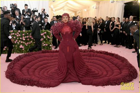 Cardi B Wears A Massive Red Gown That Took 35 People To Make At The Met Gala 2019 Photo