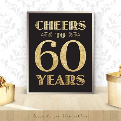 60th Birthday Sign Free Download Hands In The Attic