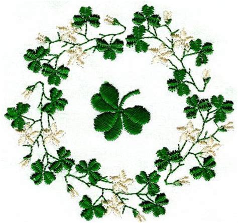 Shamrock Borders For The 4x4 Hoop Machine Embroidery Designs Etsy