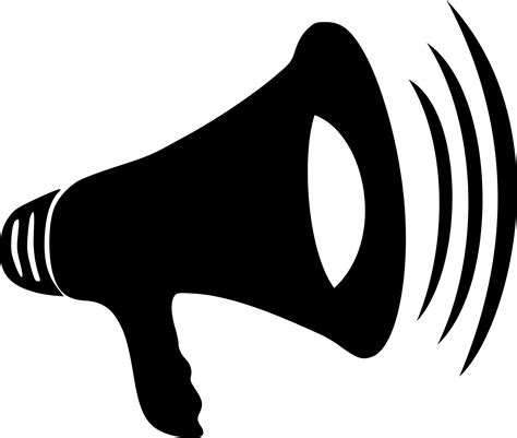 Black Megaphone Clipart Icons Png Free Png And Icons Downloads