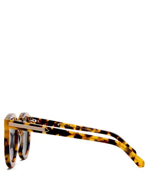 Super Duper Strength Round Acetate Sunglasses Karen Walker Eyewear