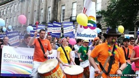 Edinburgh March Held In Support Of Same Sex Marriage Bbc News