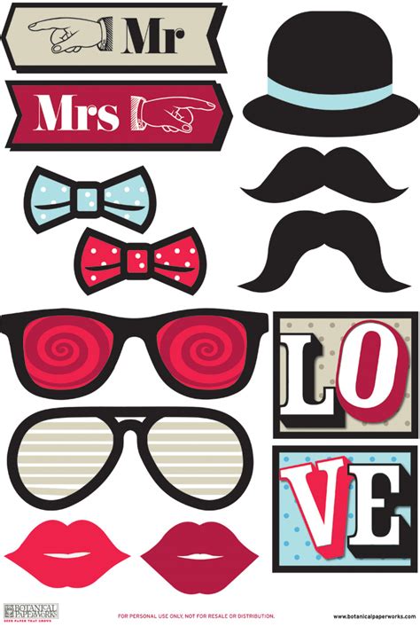 Free Download Photo Booth Props Printable FREE PRINTABLE TEMPLATES