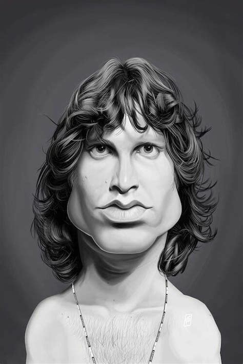 Jim Morrison Celebrity Caricatures Celebrity Artwork Jim Morrison