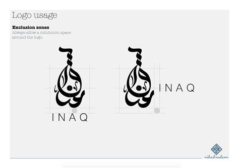 Inaq Oriental Modern Arabic Calligraphy Logo On Behance
