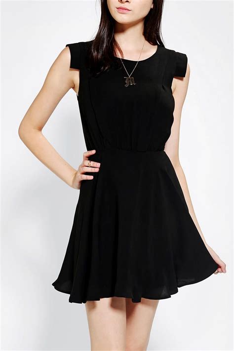 Urban Outfitters Pins And Needles Silky Shoulder Detail Dress Urban