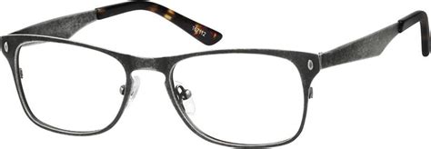 Gray Stainless Steel Full Rim Frame 1671 Zenni Optical Eyeglasses
