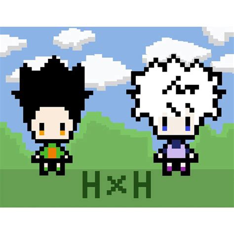 Killua Anime Pixel Art Pixel Art Grid Pixel Art Images