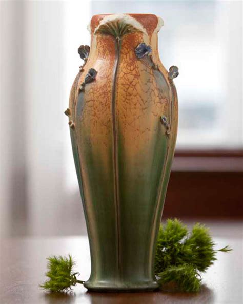 Ginkgo Branch Vase Ephraim Pottery