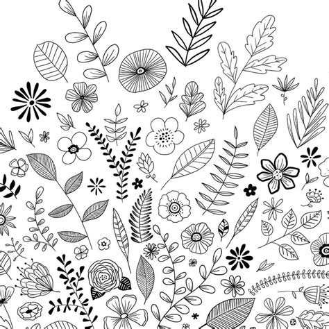 Black And White Flowers Doodling De Fleurs Dessin Fleur Comment