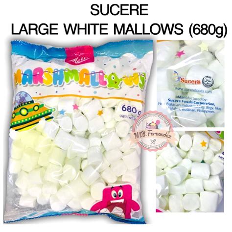 Large White Mallows Marshmallows 680g Sucere Mello Shopee