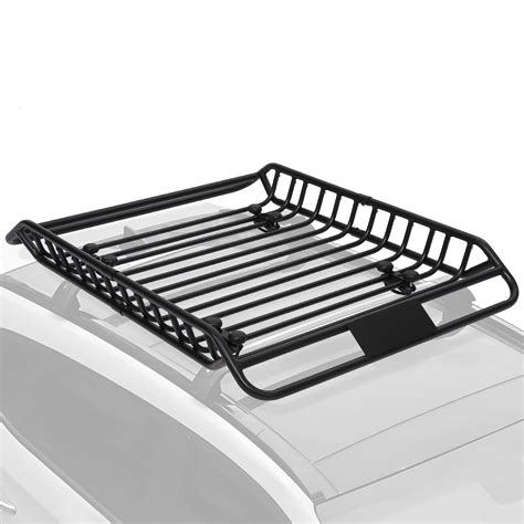 MERXENG 63x43 Inch Car Roof Rack Basket 300LBS Heavy Duty Steel Cargo