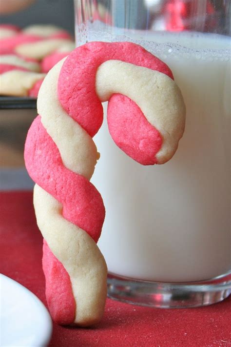 Candy Cane Cookies The Baker Mama Candy Cane Cookies Candy Cane Cookie Recipe Christmas Baking