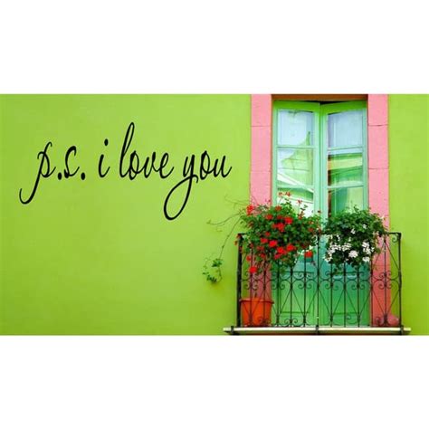 The Inscription On The House Ps I Love You Wall Art Sticker Decal