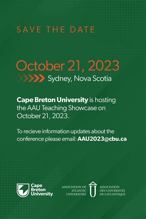 2023 Aau Conference At Cbu Cape Breton University Cape Breton